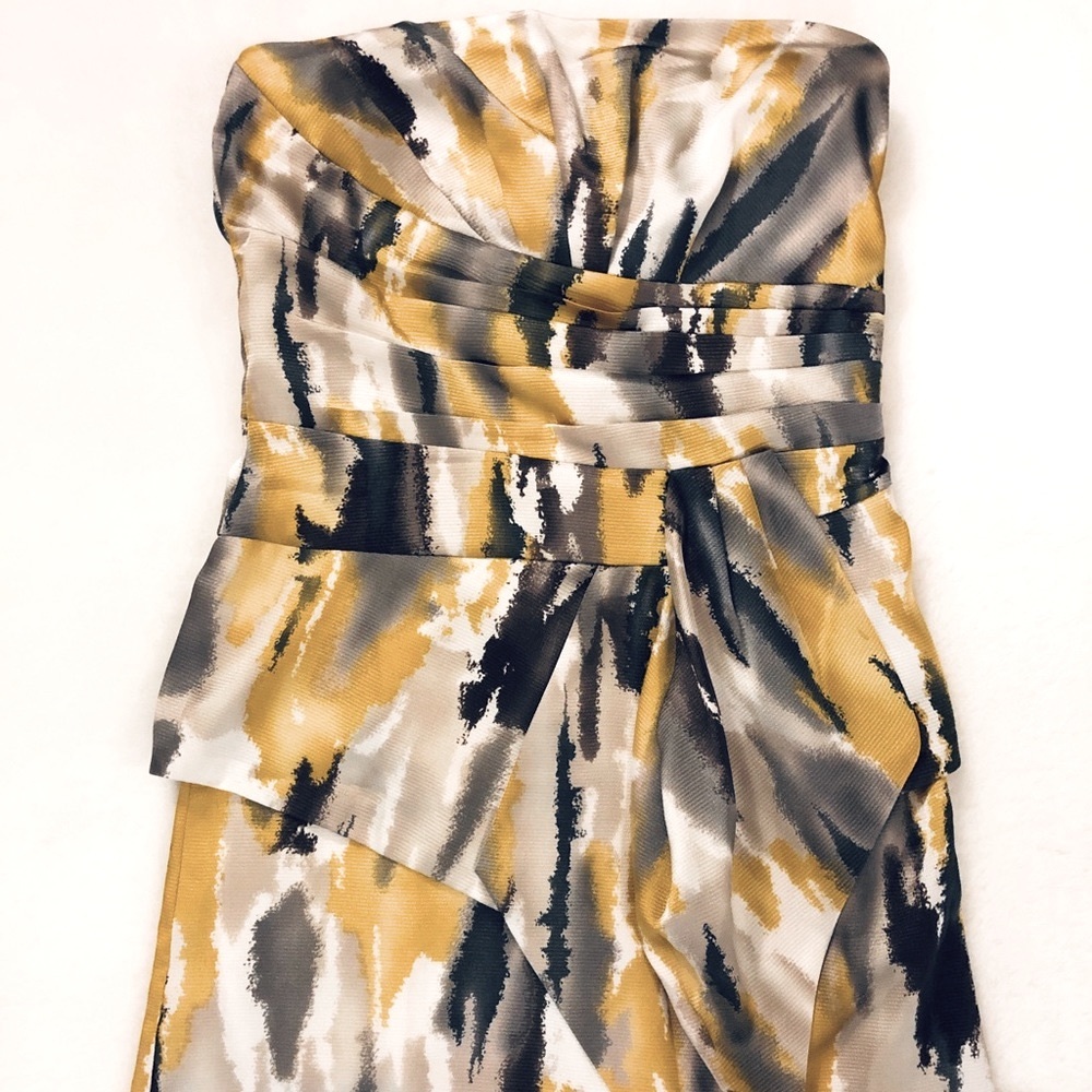 Ci Place - Grey and yellow cocktail dress